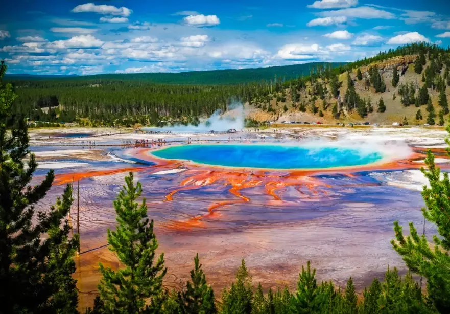 how to see Grand Prismatic Spring