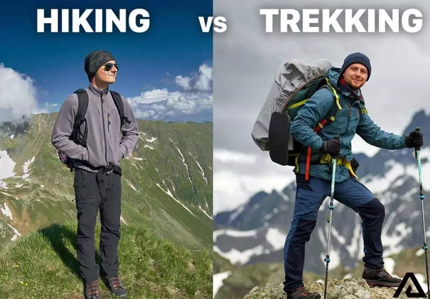 difference between trekking and hiking