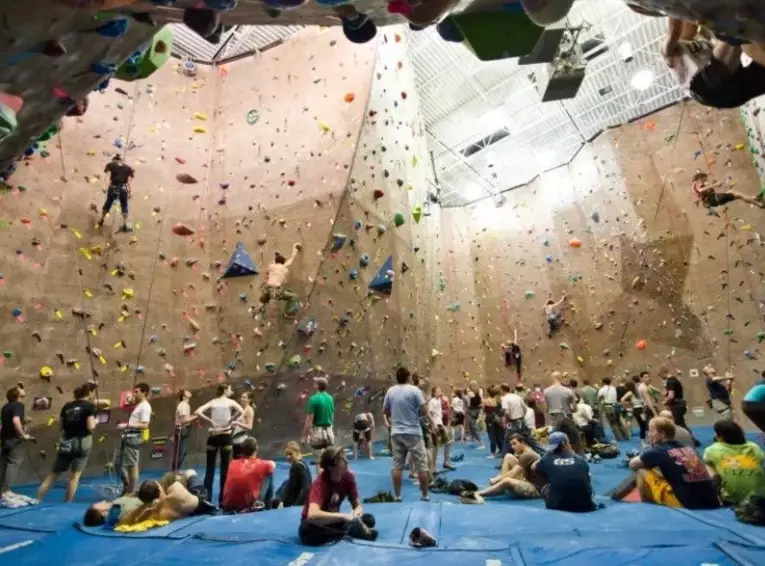 indoor rock climbing