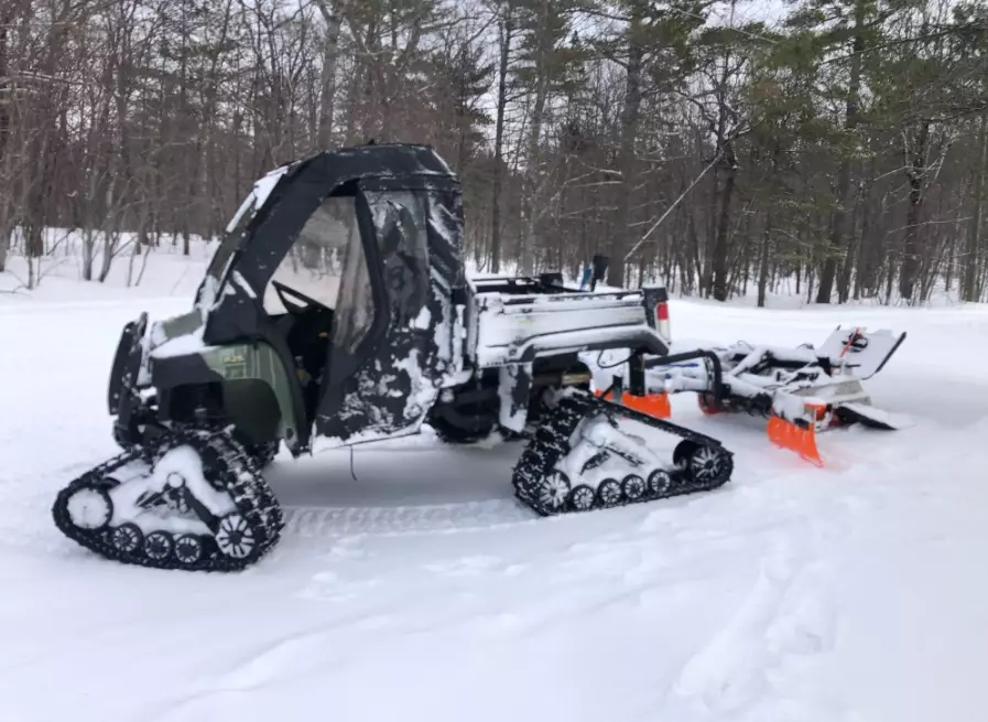 snow grooming for hiking