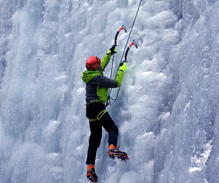 first rule of ice climbing