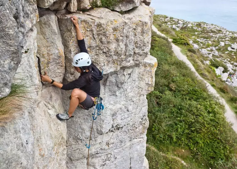 frozen waterfall climbing