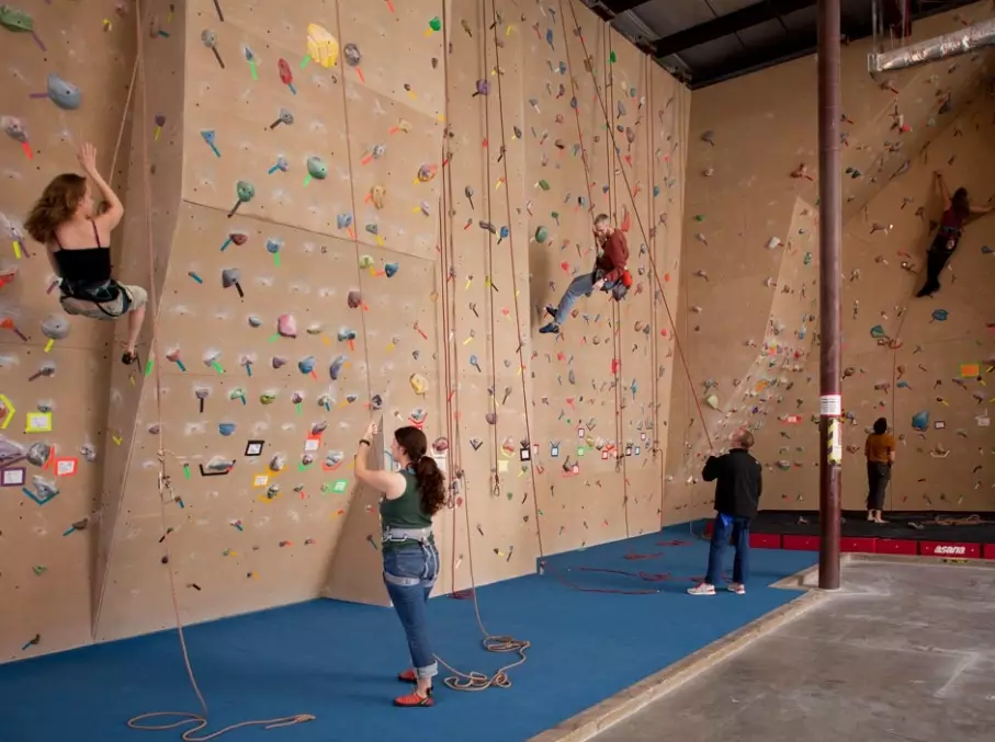 adult beginner climbing
