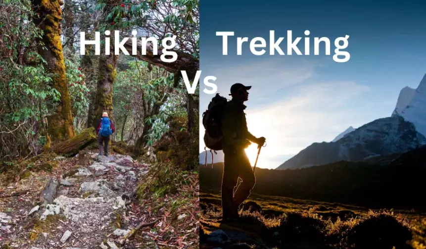 difference between hiking and trekking