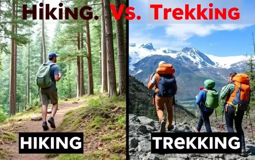hiking vs trekking