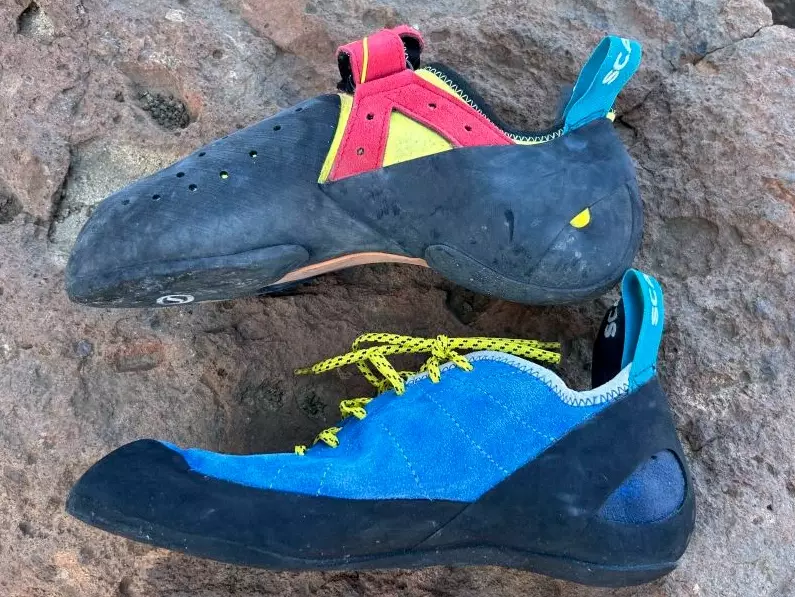 how climbing shoes help