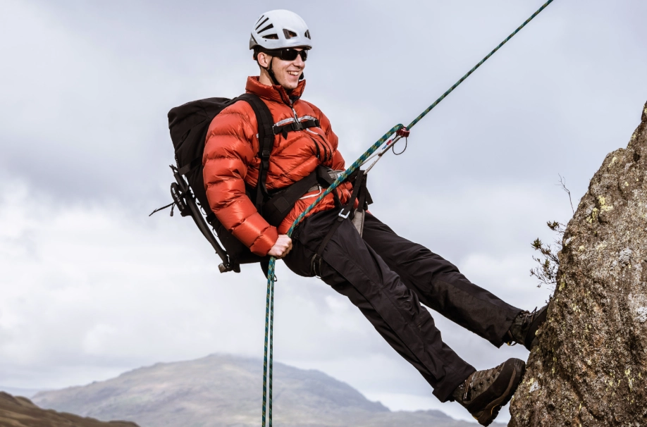 What is called rappelling?